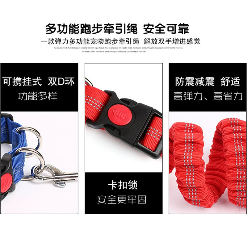 Dog Traction Rope Dog Leash Multifunctional Hands Liberation Explosion-Proof Large Dog Big Dog Running Walking Dog Walk the Dog