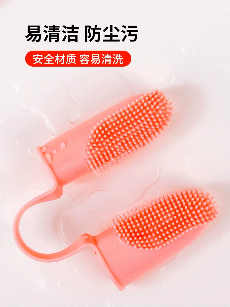 Pet Cleaning Teeth Silicone Finger Toothbrush to Kittens Tooth Stone Removal Anti-Halitosis Dog Brushing Oral Supplies