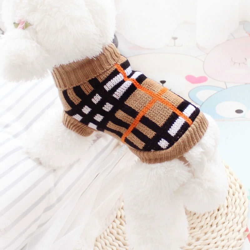 Cute Sweater Puppy Dog Autumn and Winter Pet Small Size Dogs Puppy Teddy Bichon Tea Chihuahua Cat Cat Clothes