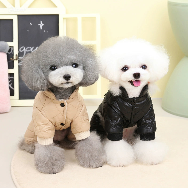 Dog Clothes Winter New Lucky Four-Leg Cotton-Padded Clothes Teddy Bichon Small Size Dogs Pet Thickened Four-Leg Autumn and Winter Clothes