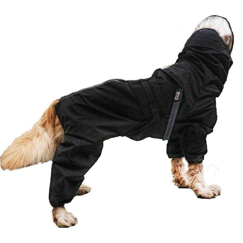 Dog Raincoat Four-Legged All-Inclusive Medium Large Dog Poncho Golden Retriever/Border Collie Shell Jacket Waterproof Original Pet Raincoat