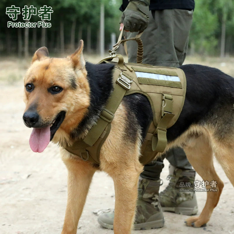 Guardian Outdoor Tactics Dog Vest Cobra Metal Buckle Reflective Dog Clothes Large Pet Training Camouflage Dog Clothes