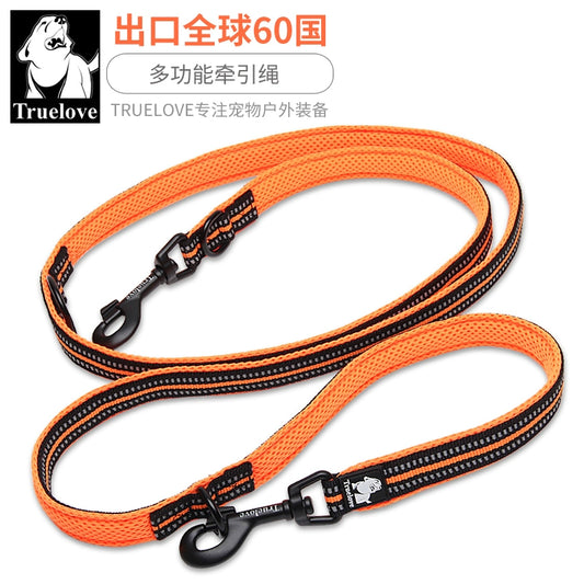 Truelove Multifunctional Dog Hand Holding Rope Double-Ended Traction Rope Hand Holding Rope Dog Leash Crossbody Pet Supplies Running Dog Leash