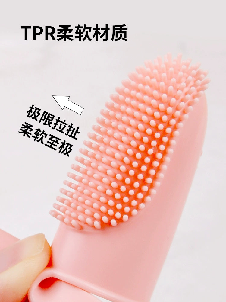 Pet Cleaning Teeth Silicone Finger Toothbrush to Kittens Tooth Stone Removal Anti-Halitosis Dog Brushing Oral Supplies