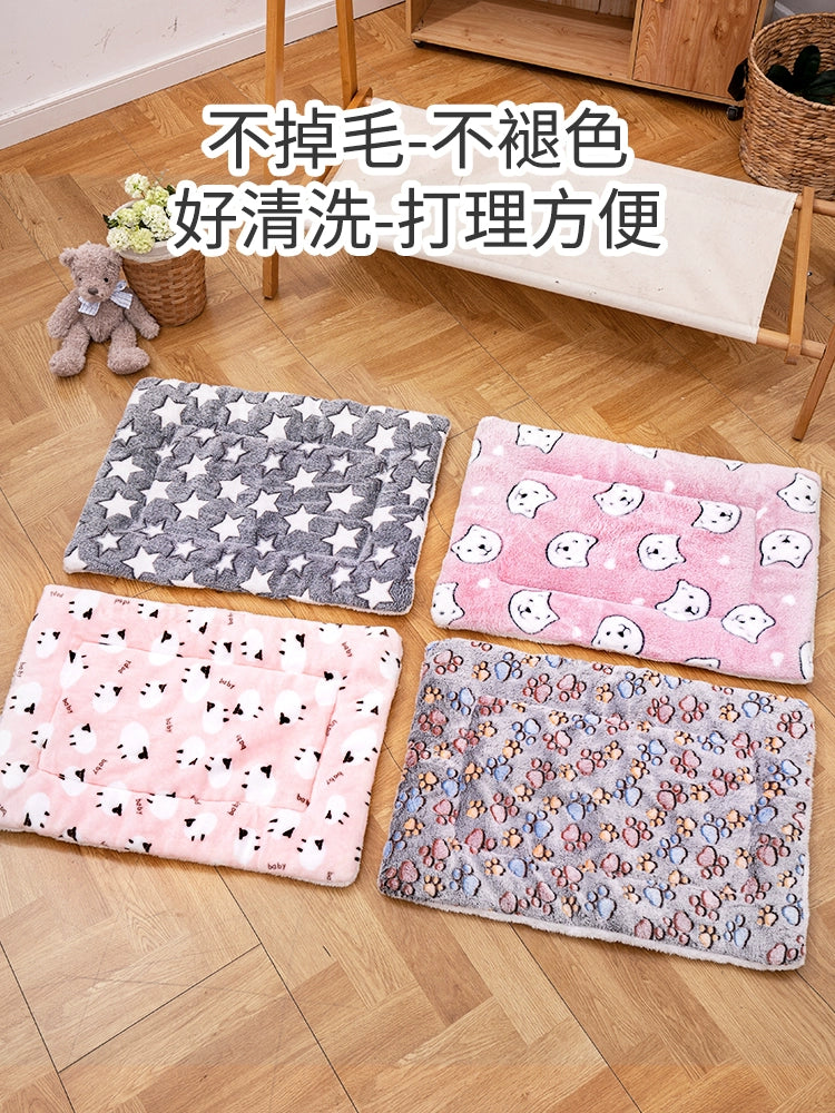 Pet Mat Kennel Cat Cage Dog Cage Thickened Warm Pad Dog for Sleep Cat Bayeta Winter Mattress