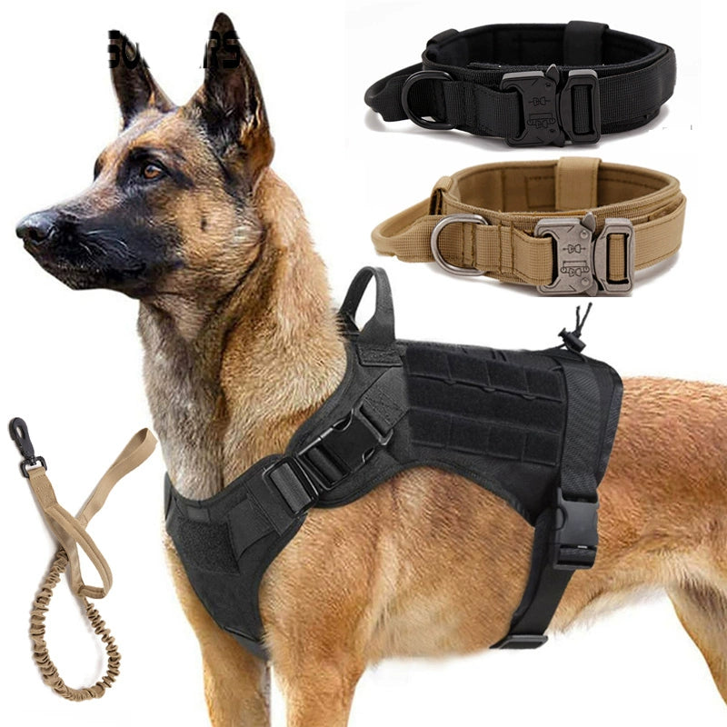 Nylon Tactical Hand Holding Rope Dog Vest