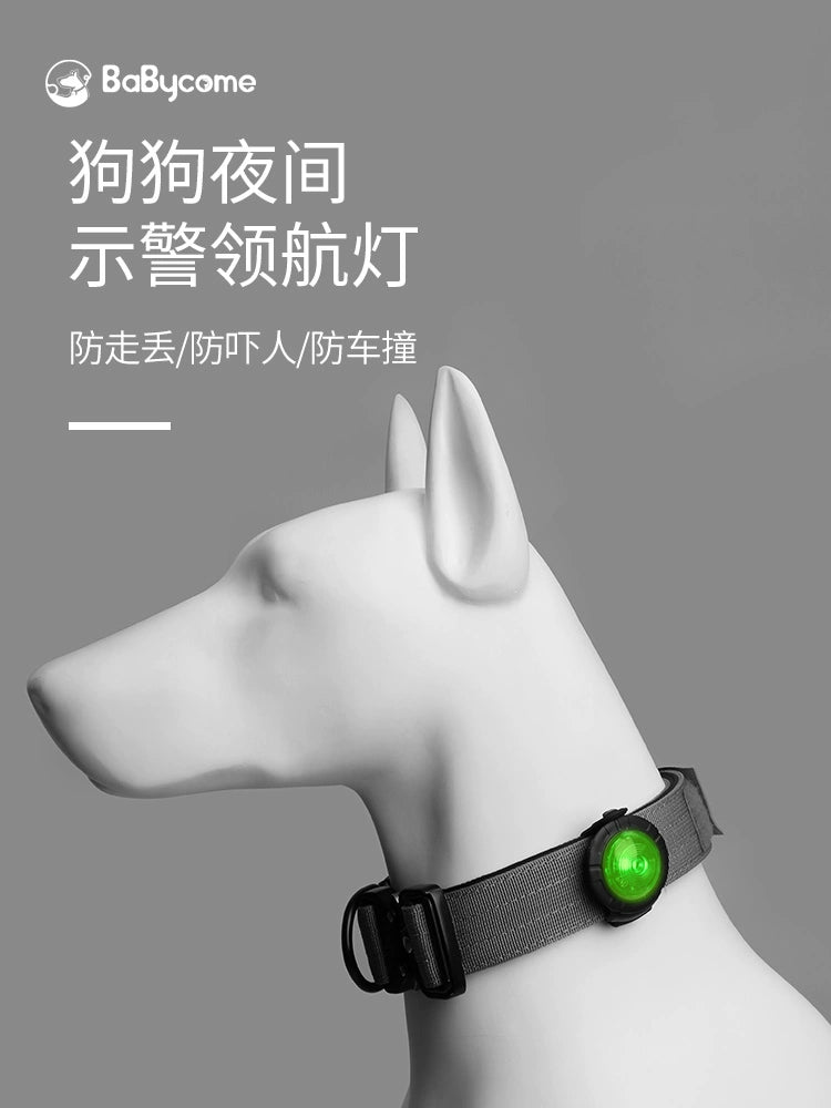 Babycome Pet Safety Light Night Night Dog Walking Light Luminous Dog Anti-Lost Light Projection Pendant Led Collar