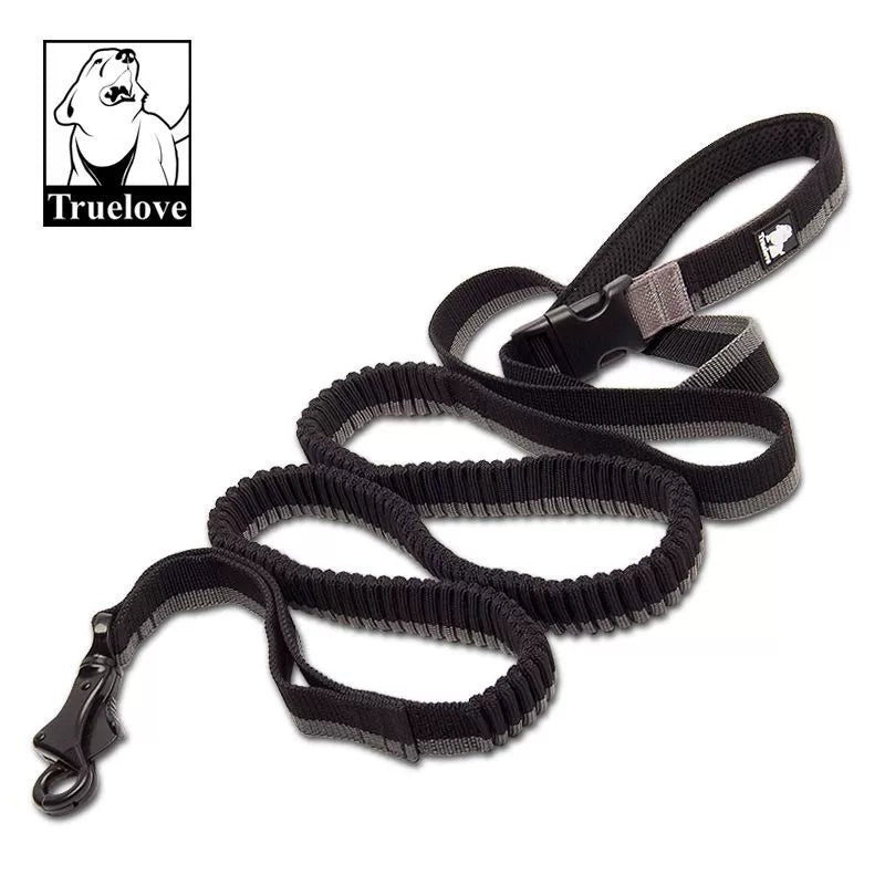 Dog Running Bungee Leash Hand-held Waistworn Adjustable Nylo