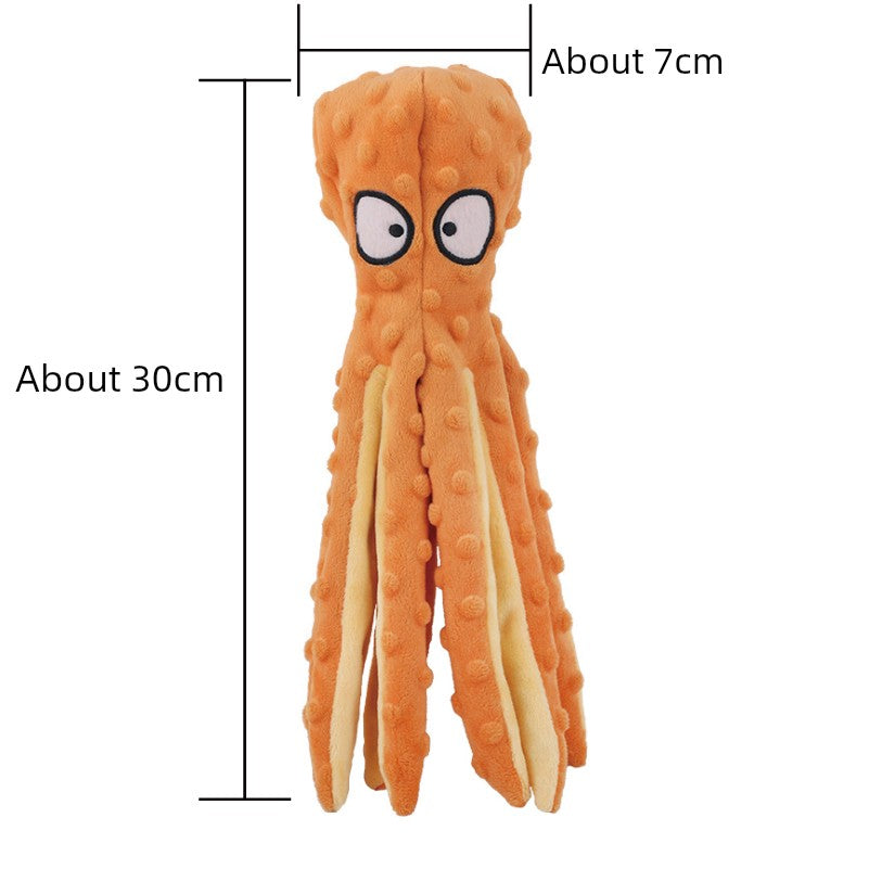 Dog Toy Sound Leather Phone Case Toy Teddy Octopus Toy Molar Golden Retriever Jarre Aero Bull Medium-Sized Dog Pet Dog Supplies