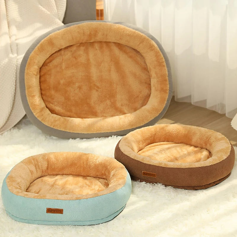 Kimpets Cat Bed Dog Pet Bed Kennel Non-Slip Winter Warm Small Dog Kennel Sleeping Removed Washed Soft Puppy Cushion Cat Supplies