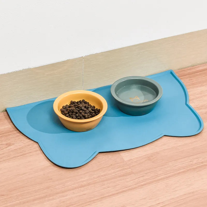 Pet Cat Bowl Food Mat with High Lips Silicone Non-Stick Waterproof DogSPECIFICATIONSBrand Name: NoEnName_NullItem Type: BowlsOrigin: Mainland ChinaType: DogsMaterial: latexname1: Dog Cat Feeding Matname2: Dog Cat Bowl Matname3: SiliconShopDoggieworksShopDoggieworks-Stick Waterproof Dog Food Feeding Pad Puppy Feeder Tray Water Cushion Placemat