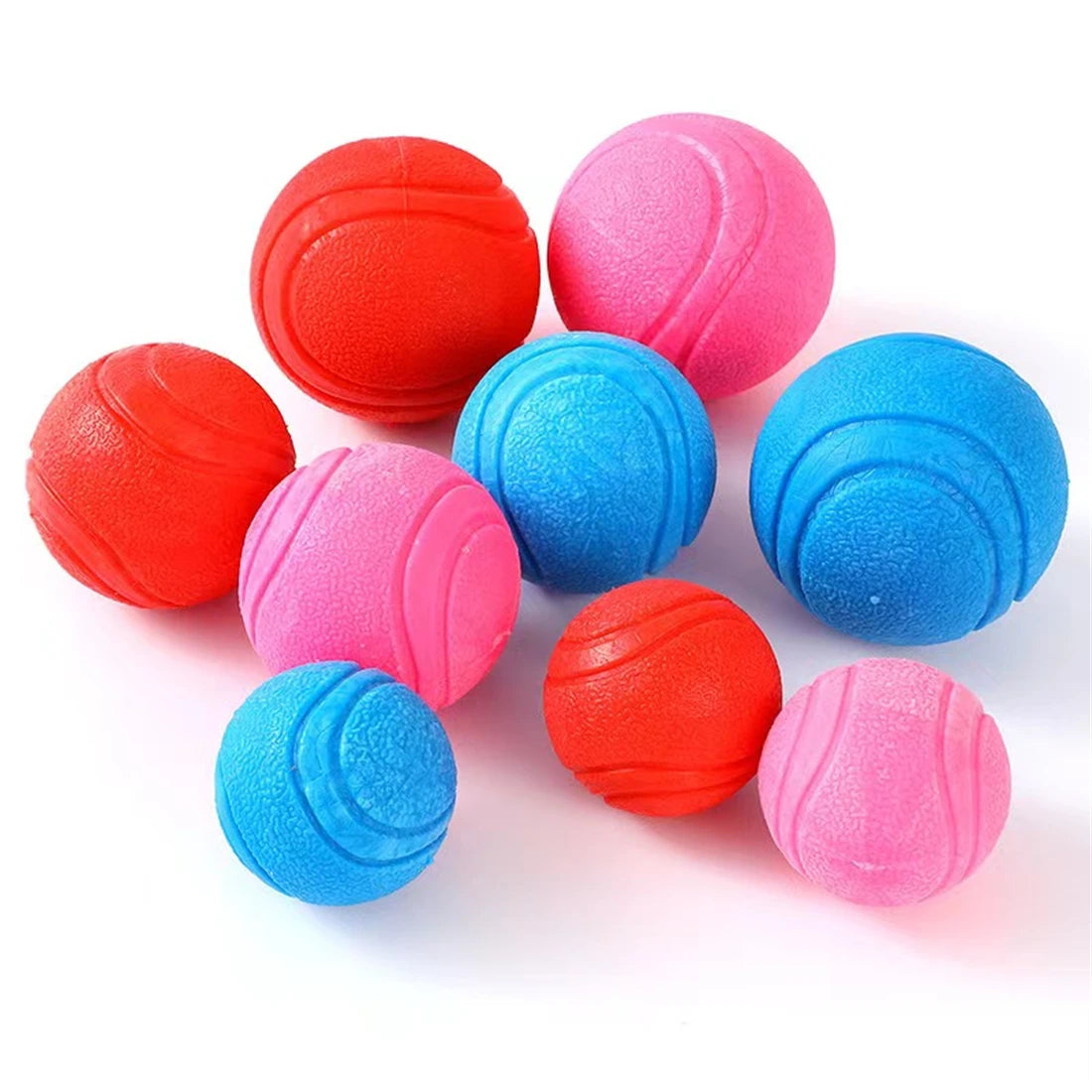 Dog Toy Ball Indestructible Bite-Resistant Elastic Ball Pet Dog Interactive Training To Relieve Boredom Molar Solid Rubber Ball