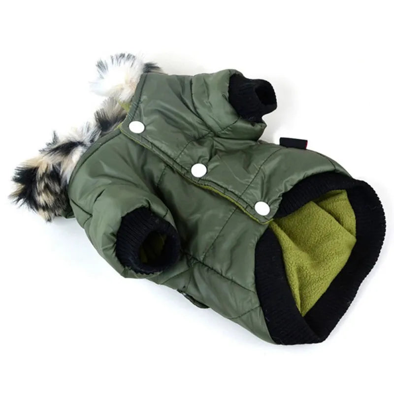 Winter Dog Clothes Warm Thicken Coat Jacket for Small Dog Puppy Pet Hoodie for Small Medium Dogs Yorkie French Bulldog