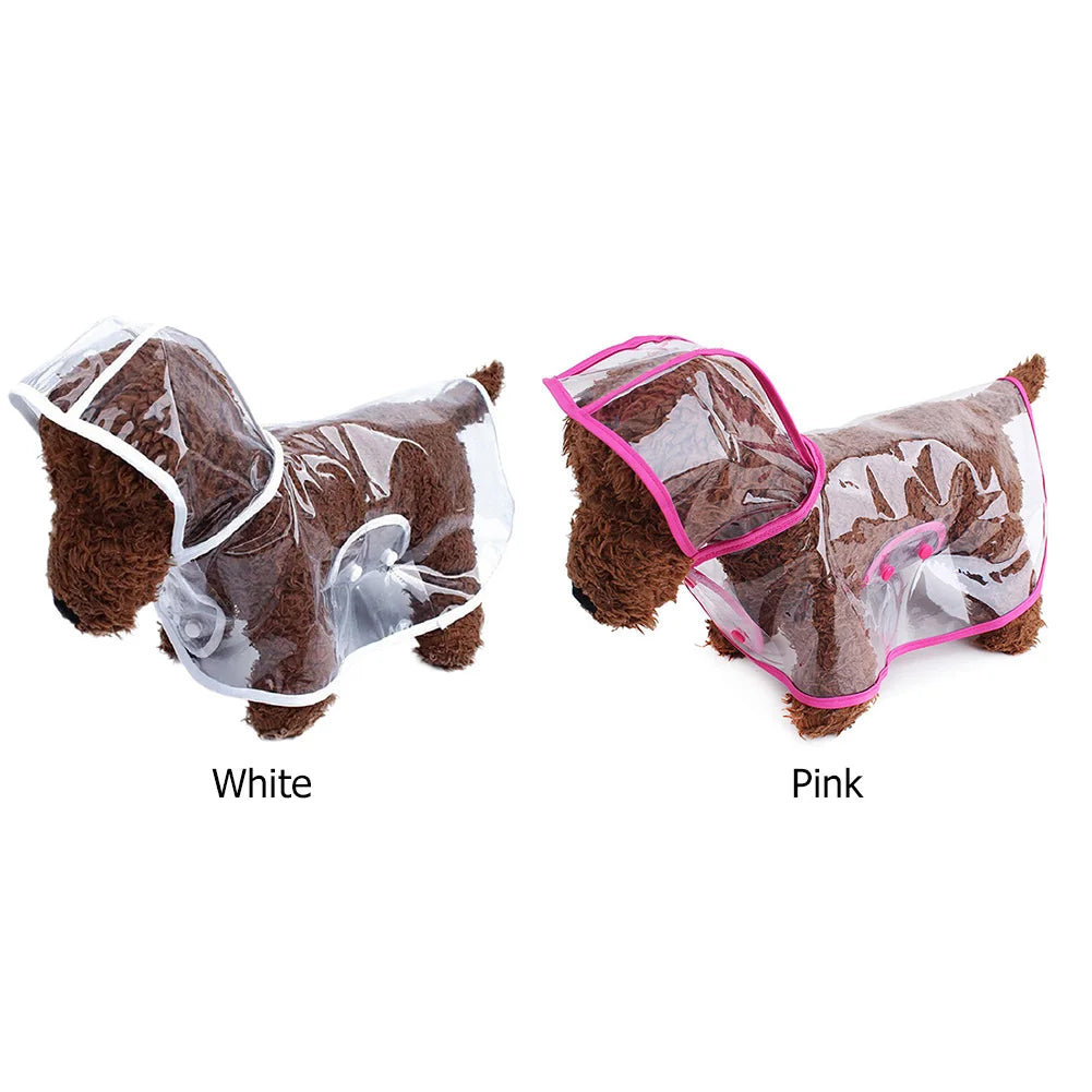 Pet Supplies Dog Raincoat Waterproof New Transparent Plastic Fashion Poncho Personalized Color Edge Costumes for Large Dogs