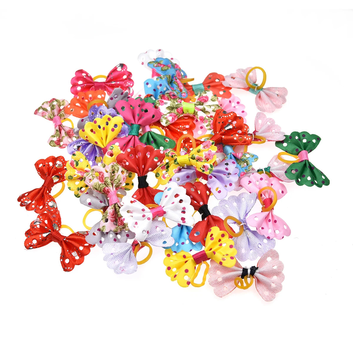 10/20pcs Dog Grooming Hair Bows Dog Bows Mix Colours Small Dog Accesso