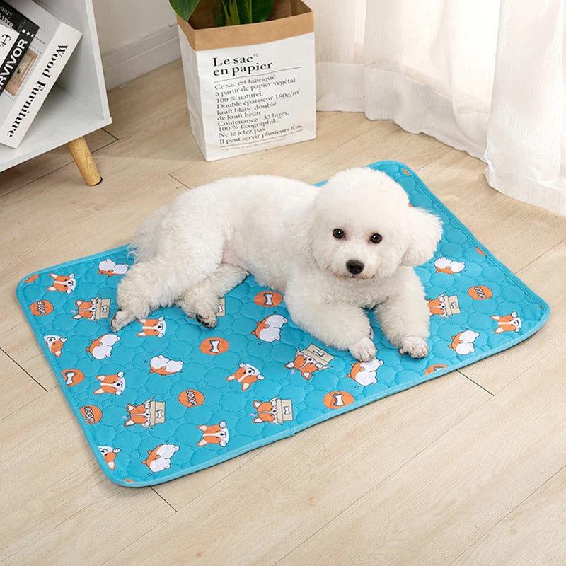 Washable Dog Pet Diaper Mat Waterproof Reusable Training Pad Urine Absorbent Environment Protect Diaper Mat Dog Car Seat Cover