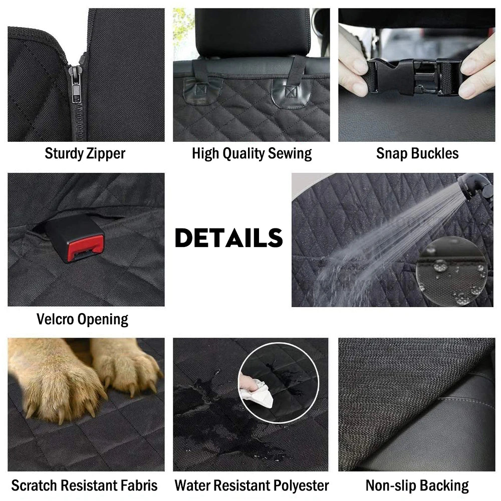 Dog Carriers  Car Seat Cover Waterproof Pet Travel Dog Carrier Hammock Car Rear Back Seat Protector Mat Safety Carrier For Dogs