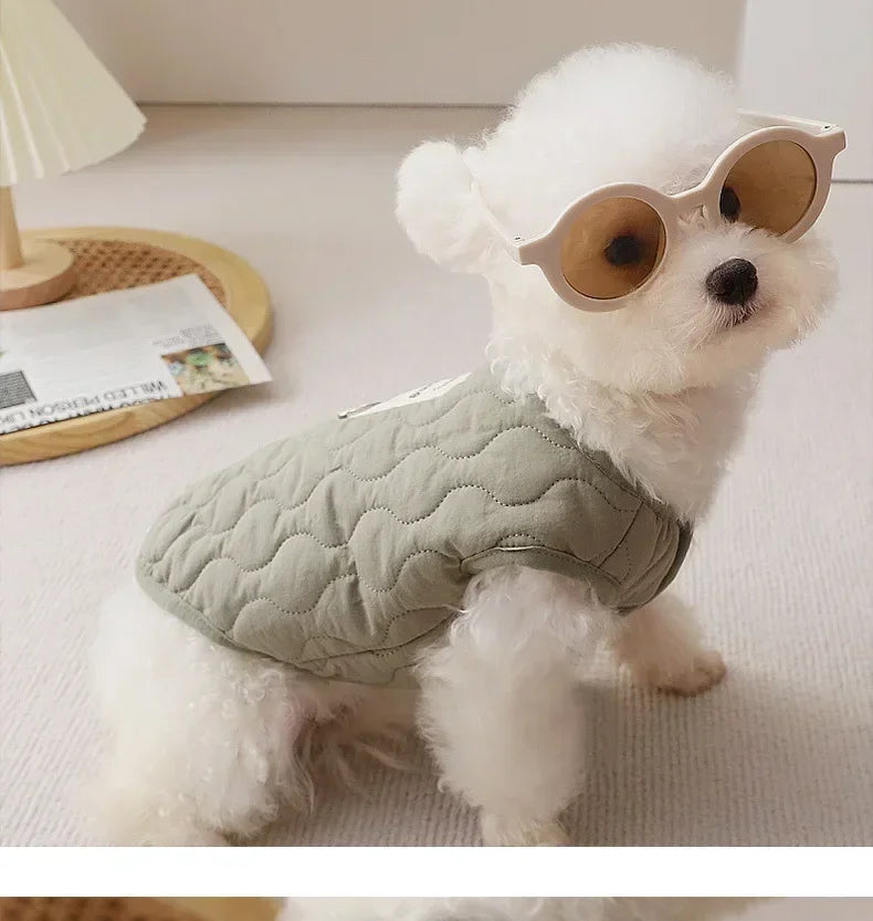 Dog Winter Warm Vest Coat Jacket with D-ring for Small Medium Dogs Puppy Vest Clothes Cotton Pet Jacket Dog Costume 골든리트리버