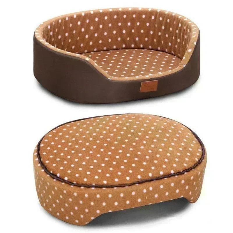 Double-Side Pet Dog Bed Anti Slip Cat Basket High Fence Dog House Pet Sleeping Cushion for Small Medium Large Dogs 강아지침대 perros