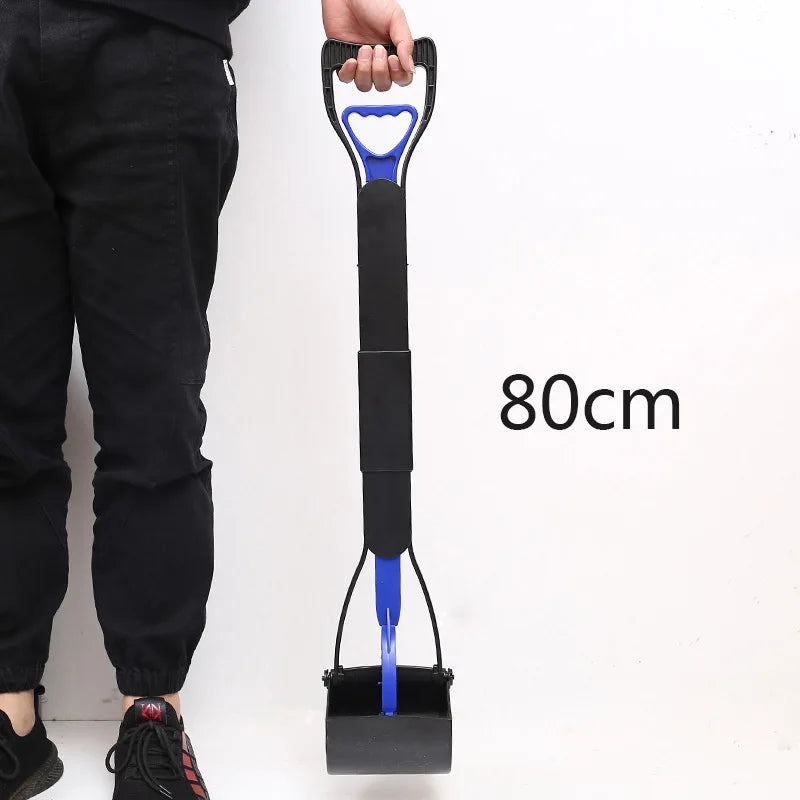 80cm Pet Pooper Scooper Long Handle Dog Poop Jaw Scoop Shovel Pick Up Waste Picker Pet Outdoor Cleaning Tools Dog Supplies