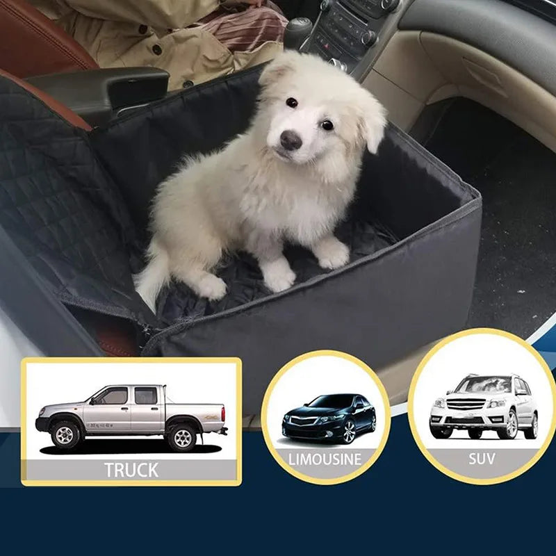 Dog Car Seat Cover Waterproof Car Front Row Pet Cushion For Dogs In The Car Trunk Cover Mats Dog Car Rear Back Protector