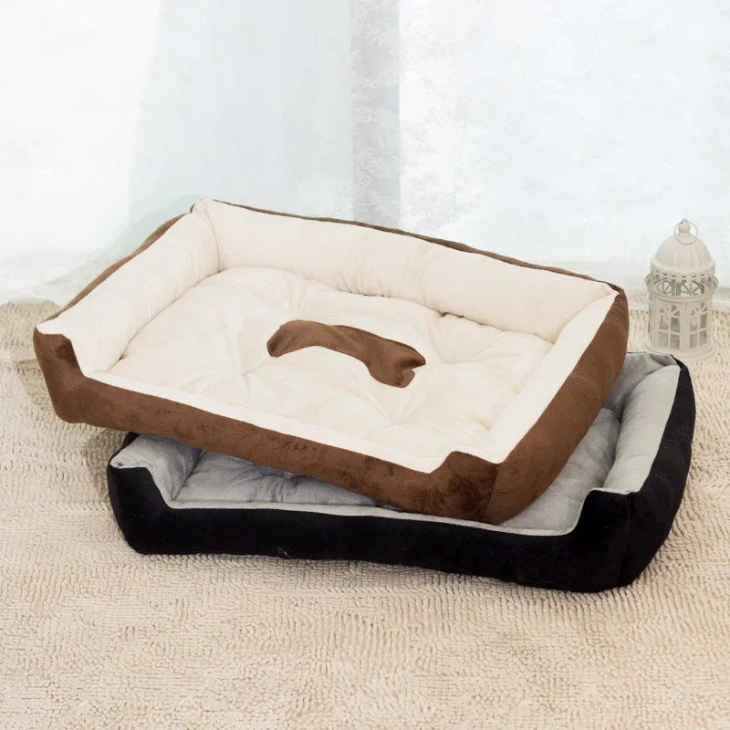 Pet Dog Bed Warm Sofa Dog Mats For Small Medium Large Dog Soft Pet Bed For Dogs Washable House For Cat Puppy Cotton Kennel Mat