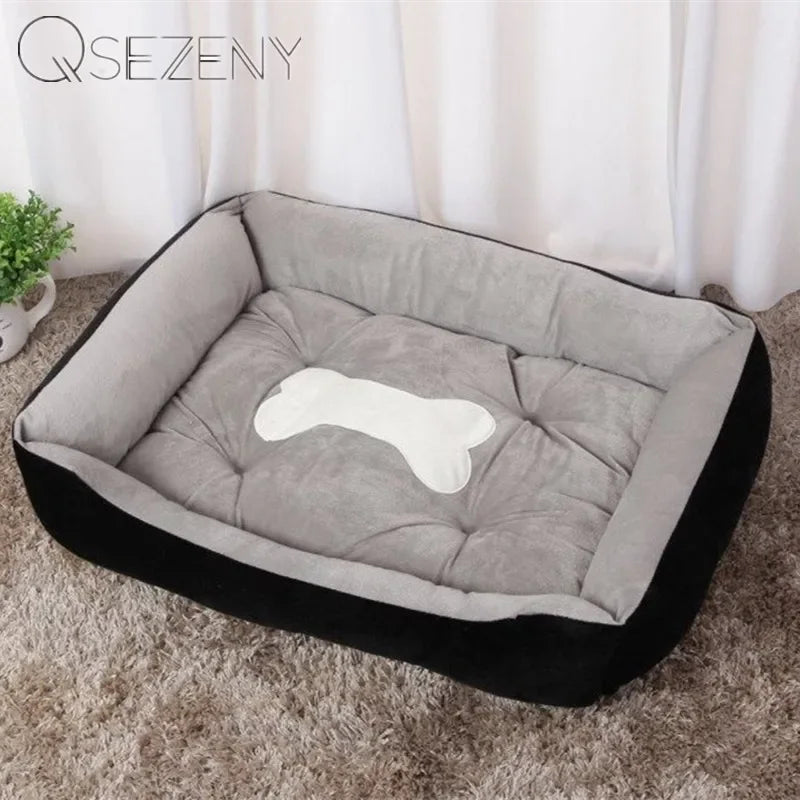 Pet Dog Bed Warm Sofa Dog Mats For Small Medium Large Dog Soft Pet Bed For Dogs Washable House For Cat Puppy Cotton Kennel Mat