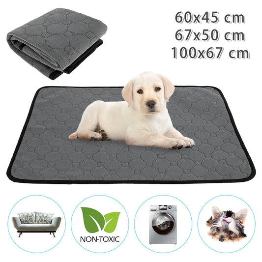 Pet Urine Mat Reusable Absorbent Dog Pee Pad Blanket Washable Puppy Cat Training Pad Non-slip Easy To Dry Cat Dog Bed Pee Mat