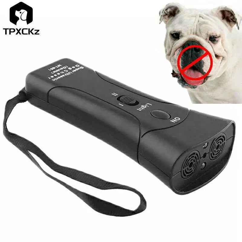 Portable Ultrasonic Dog Trainer Device Dog Deterrent/Dog Barking Control Devices Training Tool Stop Barking Sonic Dog Repeller