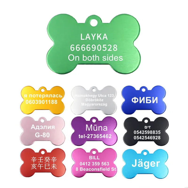 1pcs Free Laser Engraving Personalized Custom Pet Dog ID Tag Cat PuppySPECIFICATIONSBrand Name: NoEnName_NullType: ID Tagsis_customized: YESMaterial: aluminumIs Smart Device: noOrigin: Mainland ChinaCN: JiangsuPattern: SolidFeature: PeShopDoggieworksShopDoggieworks1pcs Free Laser Engraving Personalized Custom Pet Dog ID Tag Cat Puppy