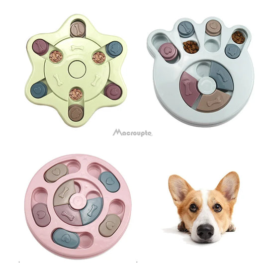 Pet Puzzle Toys Interactive Slow Feeder Food Dispenser Non-Slip Bowl For Dog Pressure-relieving Dog Training Supplies 2023 New