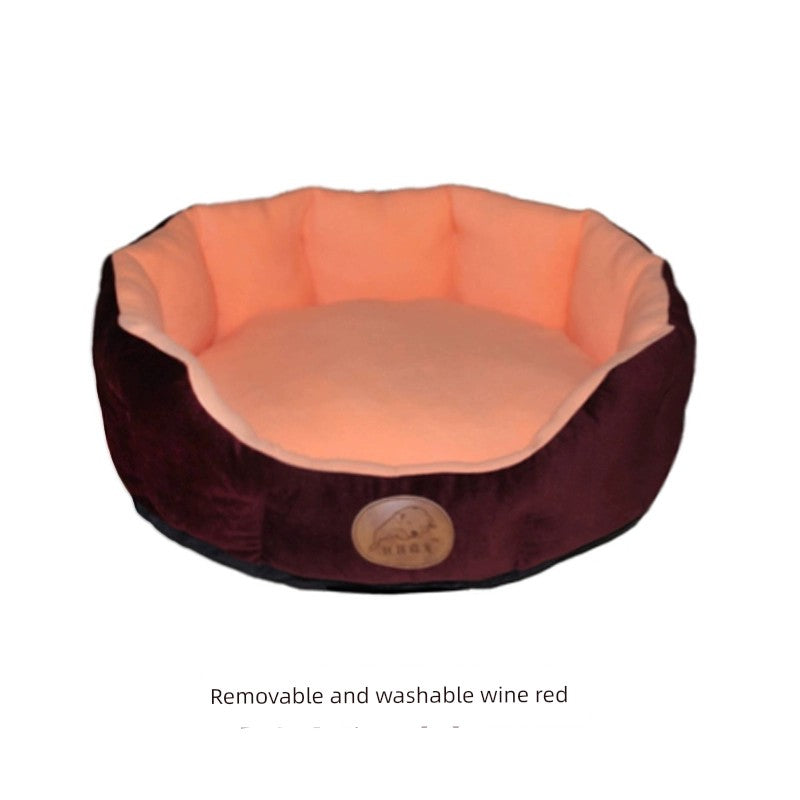 Kennel Pet Bed Removable and Washable All Year Round Neutral Warm Cattery Pad Pet Bed Pet Bed Two Sizes All Year Round Pet Bed Teddy