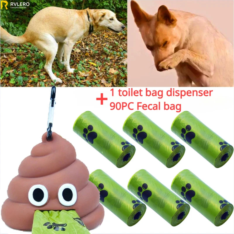 Pet Fecal Bag Dispenser Cat Dog Outdoor Garbage Pocket Hanging Buckle Portable Dung Bags Storage Box Pets Cleaning Products