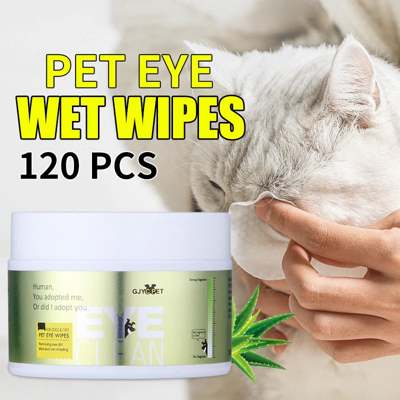 Dog Eye Wipes Puppy Kitten Tear Remover Cleaner Stain Remover Pet Cat Dog Eyes Ears Cleaning Towel Paper For Grooming Supplies