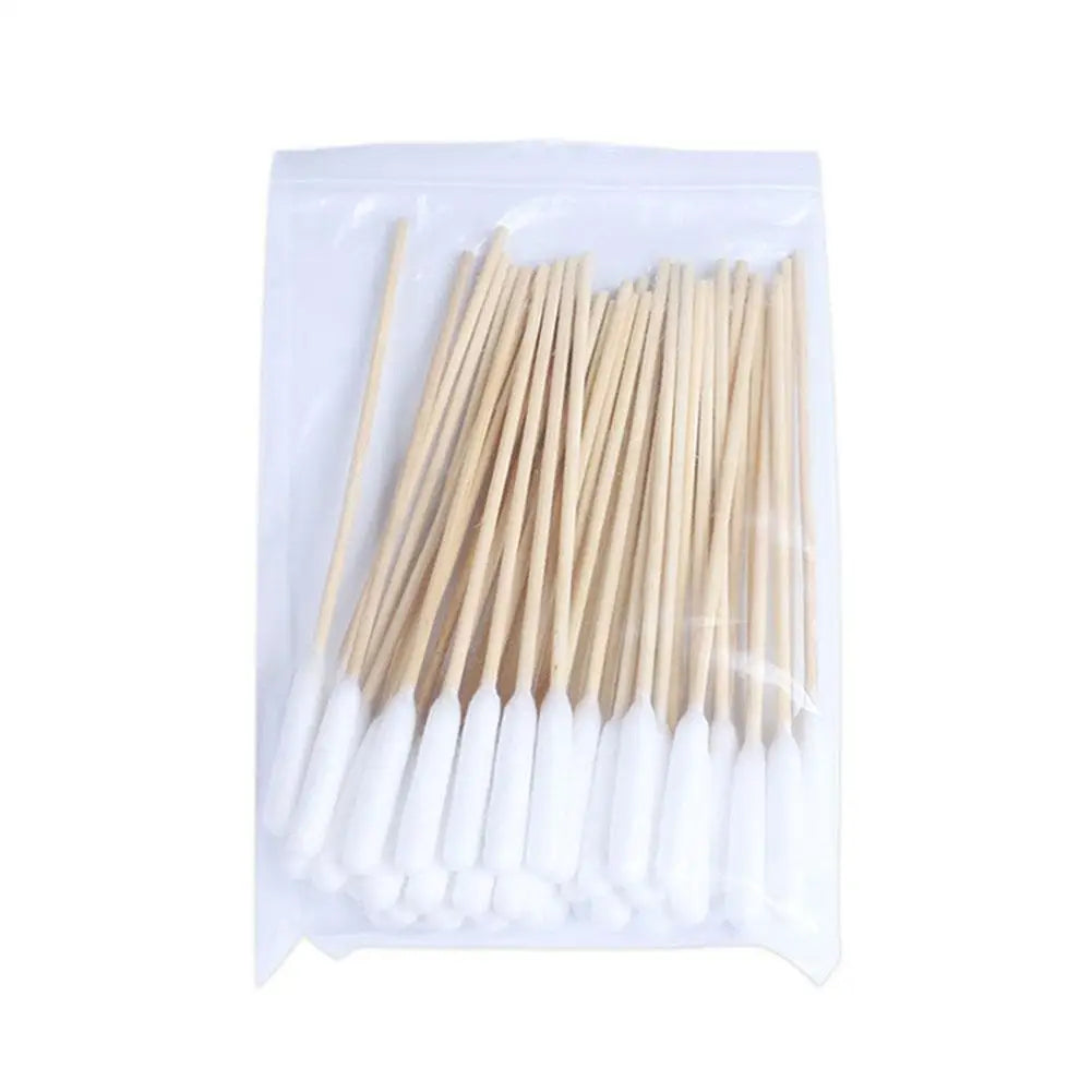 50/100Pcs Pet Ear Cleaner Cotton Buds Animal Ear Cleaner Cotton Swab Sticks Cotton Buds For Dog Cat Ear Wax Removal Pet Sup R4T7