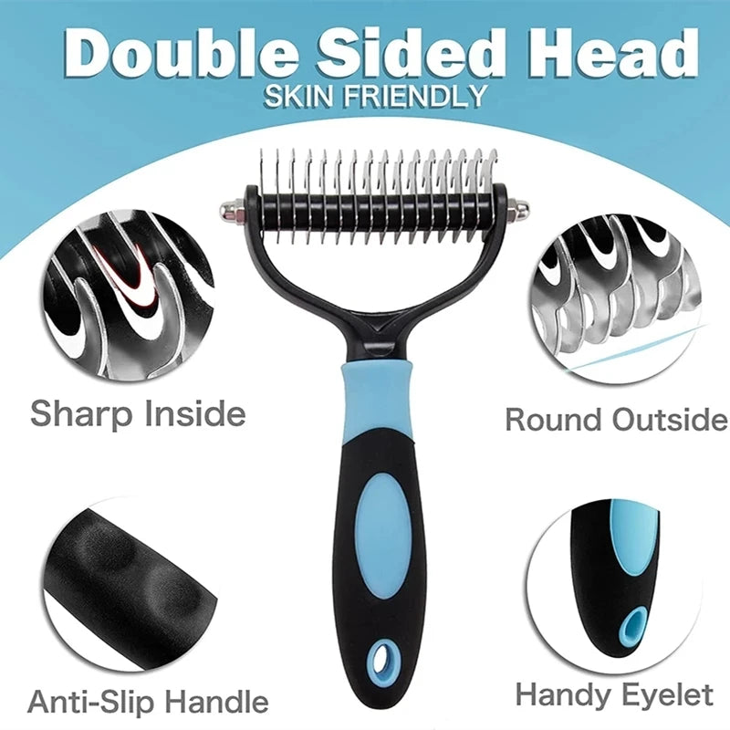 professional dog brush pet hair remover dog grooming comb removes hair