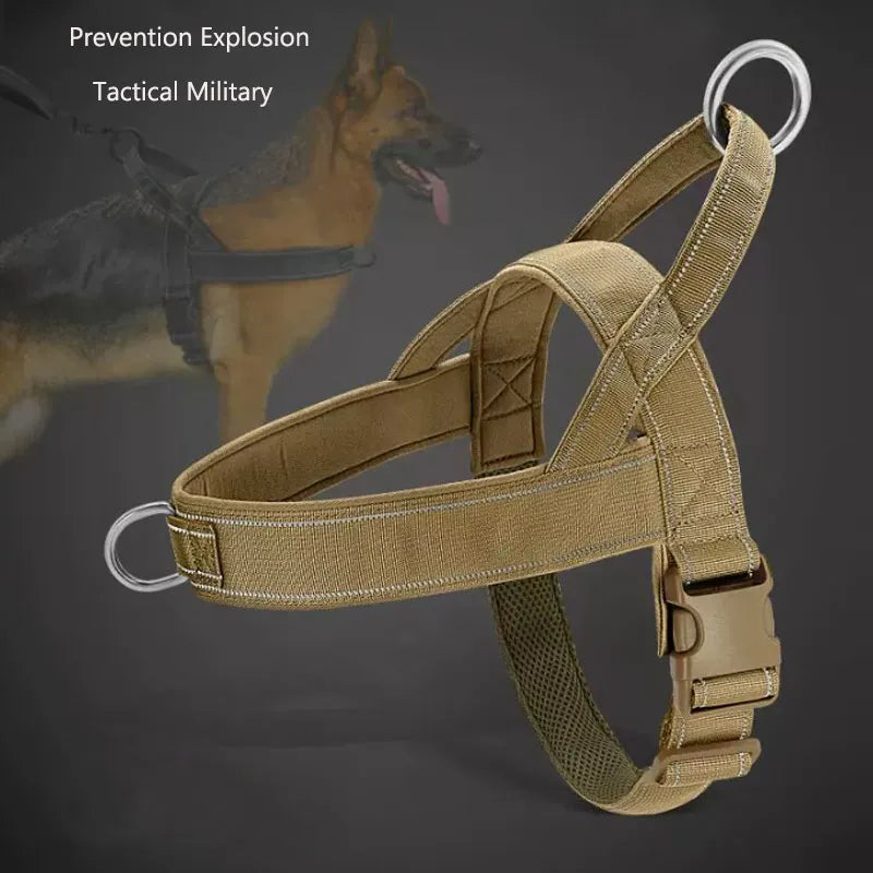 Large Dog Harness Military Training No Pull Pet Dog Harness Vest Reflective Tactical Harnesses For Medium Large Dogs Bulldog