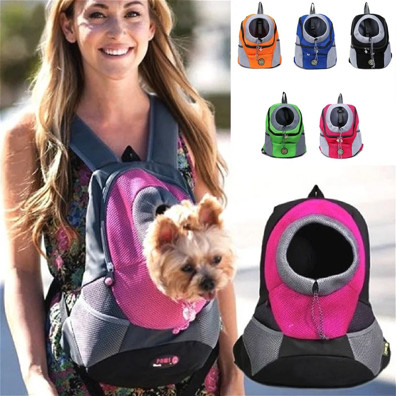 Pet Comfortable Small Dog Backpack Travel Breathable Mesh Puppy Dog Carrier Bag Durable Padded Shoulder Pet Cat Carrier 2020