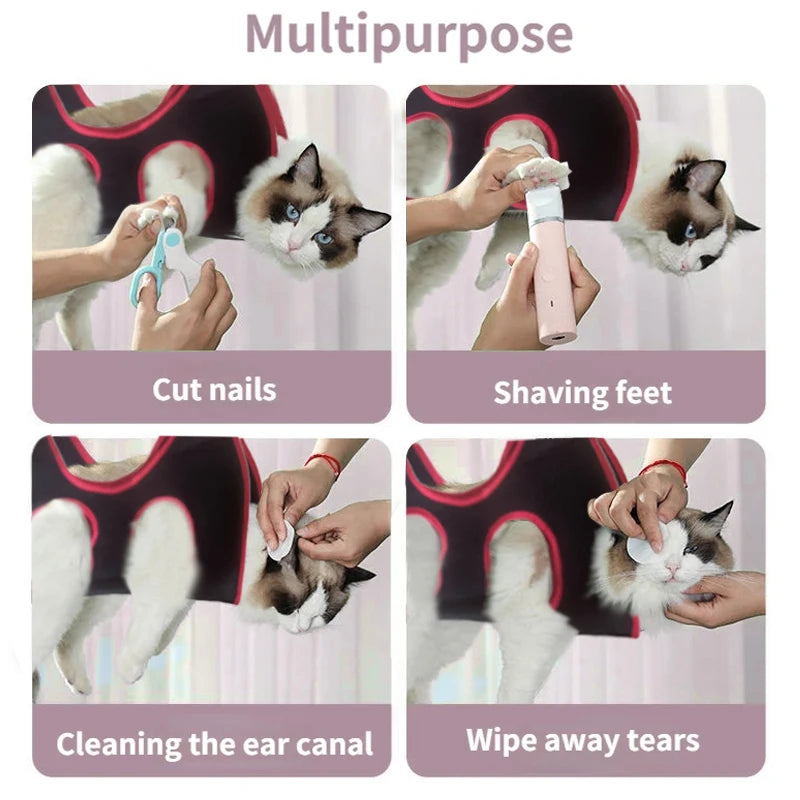 Cat Grooming Nail Cutting Anti Scratch Bite Fixed Bag Pet Dog Grooming Hammock Helper Pet Beauty Hammock Hanging Pet Supplies