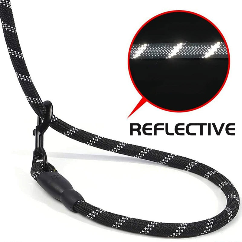 Long Dog Leash Reflective Outdoor Training Nylon Pet Leash 1.5m 2m 3m Lanyard Strong Rope for Small Medium Large Big Dogs Item