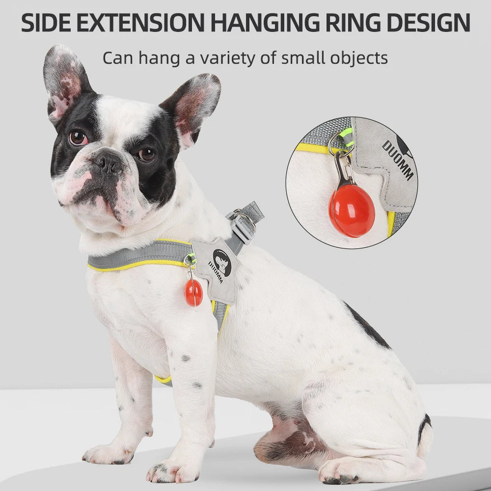 Summer No Pull Dog Harness Puppy Breathable Chest Strap For Small Medium Dogs Cats Travel Walking French Bulldog Pet Accessories