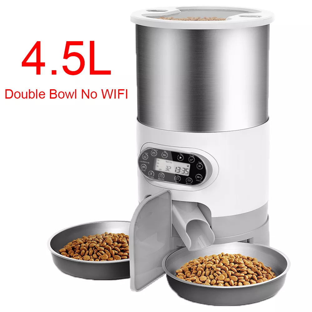 Tuya Smart APP Pet Feeder Cat And Dog Food Automatic Dispenser SuitablSPECIFICATIONSBrand Name: repetsunOrigin: Mainland ChinaIs Smart Device: YESPower Source: BatteryMaterial: Stainless SteelMin Output: 4gType: DogsMax Output: 7gVoltaShopDoggieworksShopDoggieworksTuya Smart APP Pet Feeder Cat