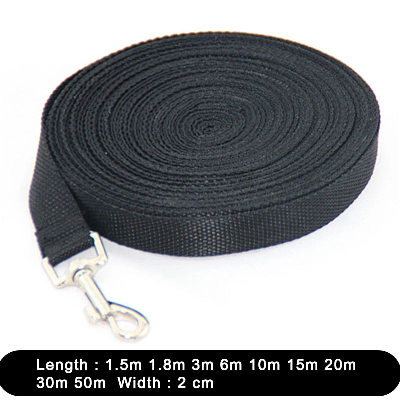 1.5 1.8 3 6 10 15 20 30 50M Solid Dog Leash For Large Dogs Pet Puppy Walking Training Lead Rope Big Dog Nylon Rope Long Leashes