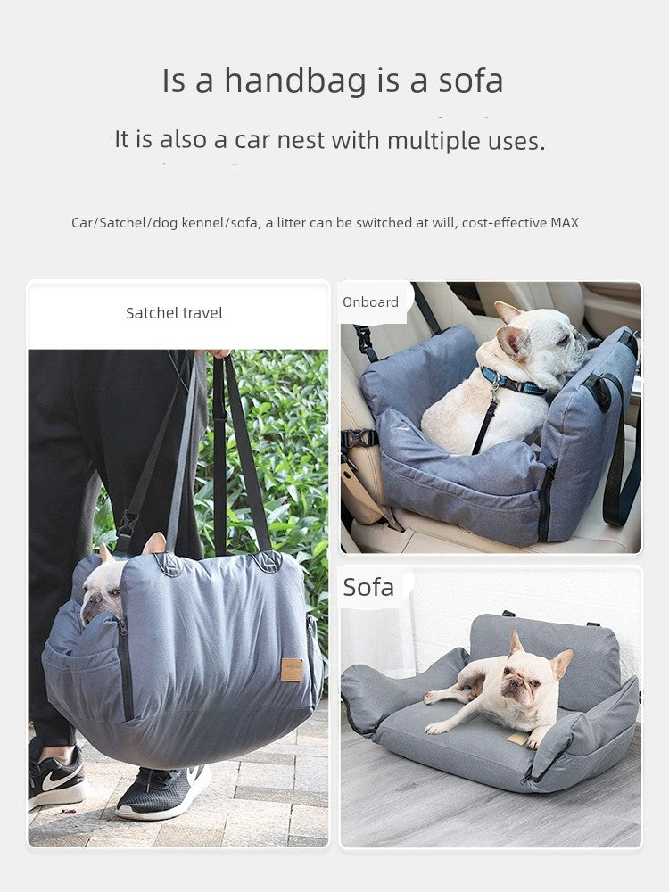 Pet Dog Car Seat Safety Cushion Car Kennel Car Outing Handy Gadget Front and Rear Row Central Control Anti-Dirty Pad