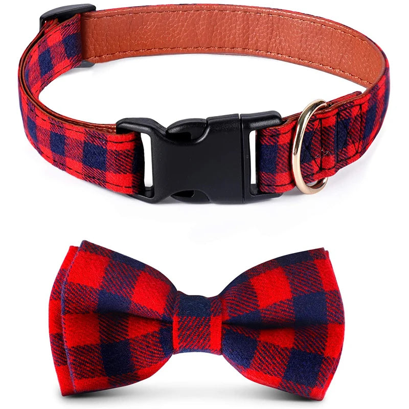 Dog Bow Tie Plaid Dog Collar Cat Bowtie Adjustable Soft Pet Bowknot NeSPECIFICATIONSBrand Name: LDLCType: CollarsCollar Type: Basic CollarsMaterial: LeatherOrigin: Mainland ChinaPattern: PrintFeature: BreakawayFeature: Quick ReleaseTypShopDoggieworksShopDoggieworksDog Bow Tie Plaid Dog Collar Cat Bowtie Adjustable Soft Pet Bowknot Necklace