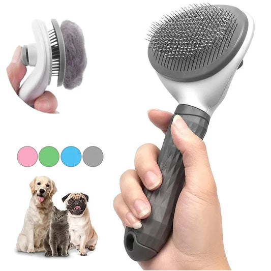 Pet Dog Brush Cat Comb Self Cleaning Pet Hair Remover Brush For Dogs CSPECIFICATIONSBrand Name: NoEnName_NullOrigin: Mainland ChinaMaterial: Stainless SteelType: DogsColor: Blue Pink Gray GreenAutomatic Fur Cleaning Grooming Tool: Pet ShopDoggieworksShopDoggieworksDogs Cats Grooming Tools Pets Dematting Comb Dogs Accessories