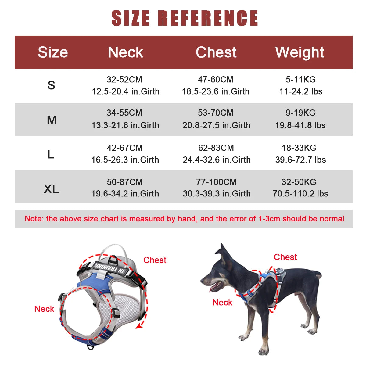 Dog Harness NO PULL Outdoor Walking Breathable Reflective Adjustable Small Dog Harness for Medium Large Dogs Pet Supplies