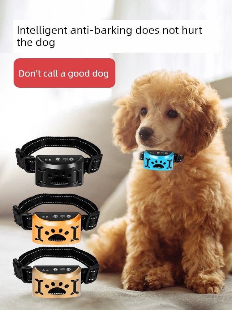 Smart Electric Shock Collar Bark Stopper Dog Barking Prevention Disturbing People Handy Gadget Large Small Size Dogs Automatic Dog Training Pet Immunity Call