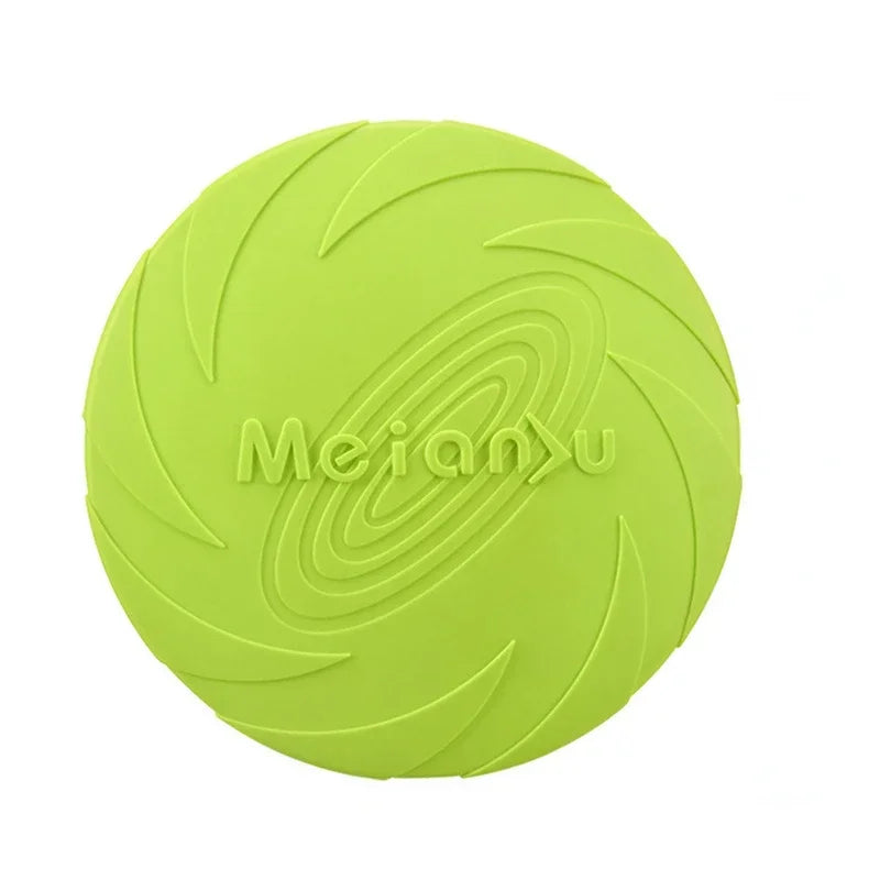 pet dog flying disk toy silicone outdoor training toy inter