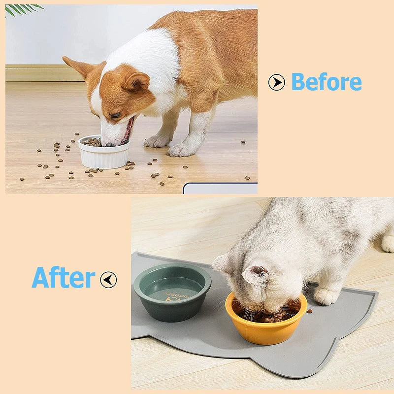 Silicone Pet Feeding Dog Cat Bowl Food Mat Non-Stick Waterproof Pet FoSPECIFICATIONSBrand Name: NoEnName_NullItem Type: BowlsOrigin: Mainland ChinaType: DogsMaterial: SiliconeApplicable Dog Breed: UniversalChoice: yes
ShopDoggieworksShopDoggieworks-Stick Waterproof Pet Food Feeding Pad Puppy Feeder Tray Water Cushion Placemat